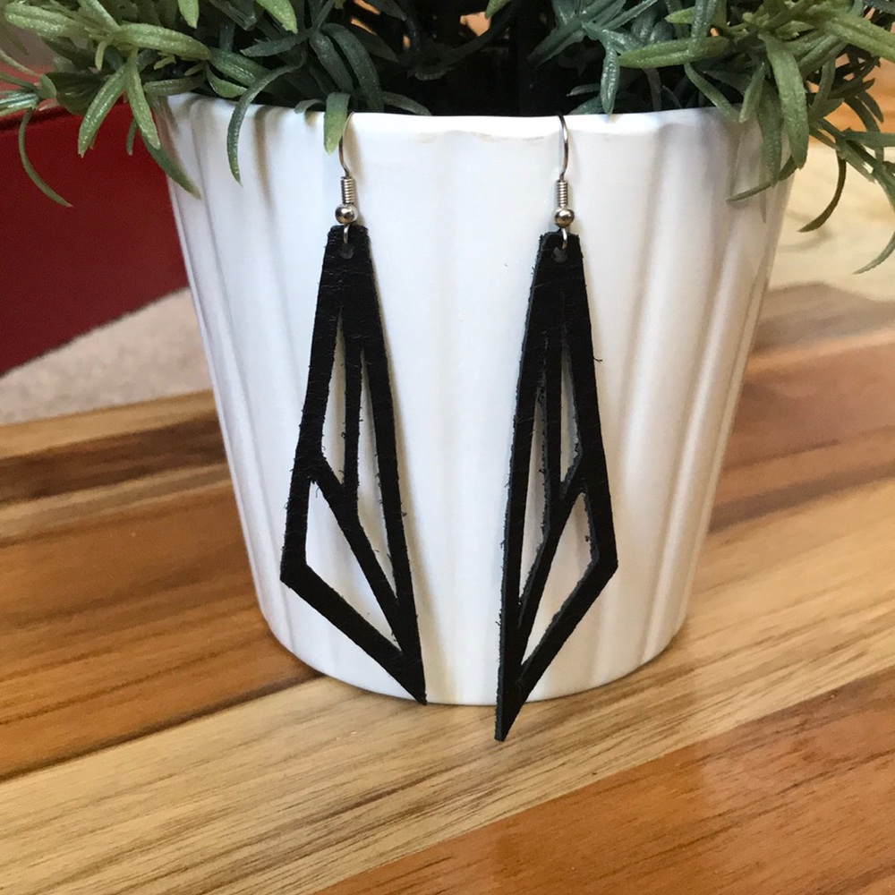 Handmade GENUINE LEATHER Earrings